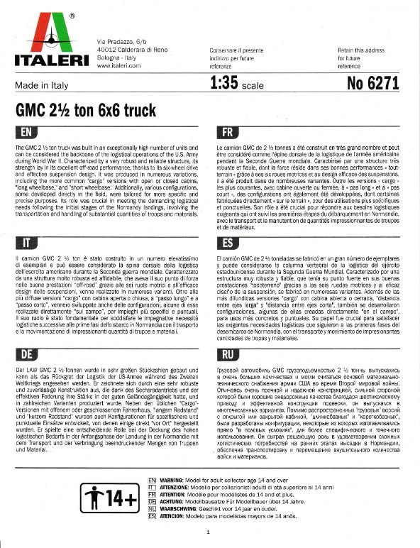 GMC 2 1/2 Ton. 6x6 Truck "D-Day 80 Anniversary"