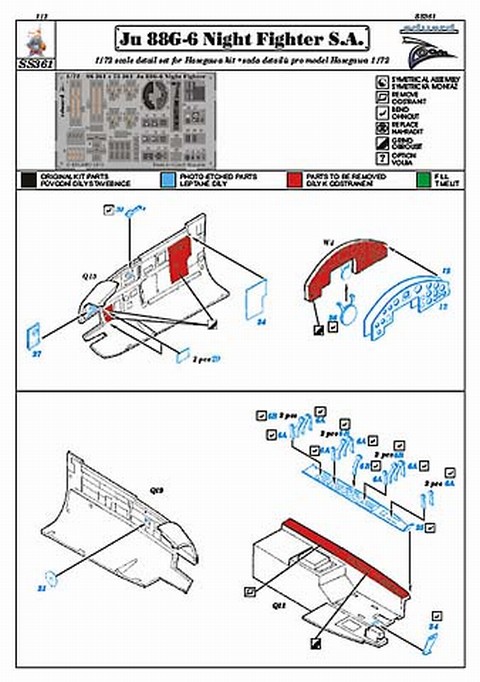 Eduard Ätzteile - Ju 88G-6 Night Fighter S.A. Zoom