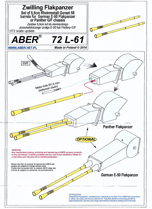 Aber - Zwilling Flakpanzer barrels