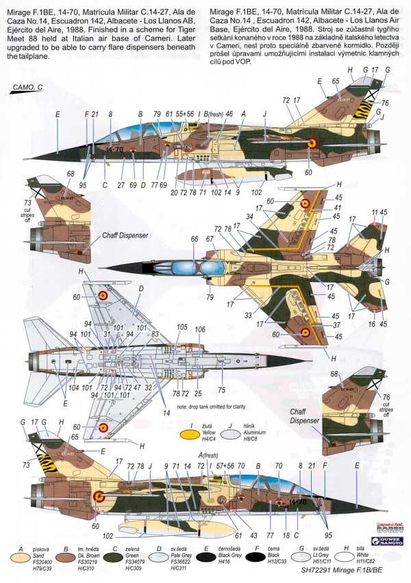 Special Hobby - Mirage F.1B/BE