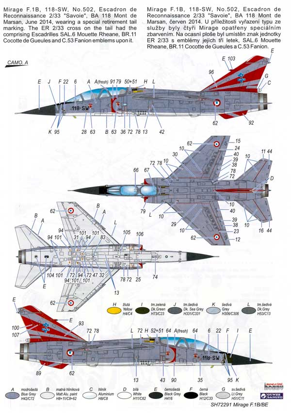 Special Hobby - Mirage F.1B/BE