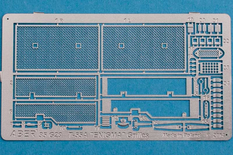 Aber - Grilles for Russian Tank T-55A