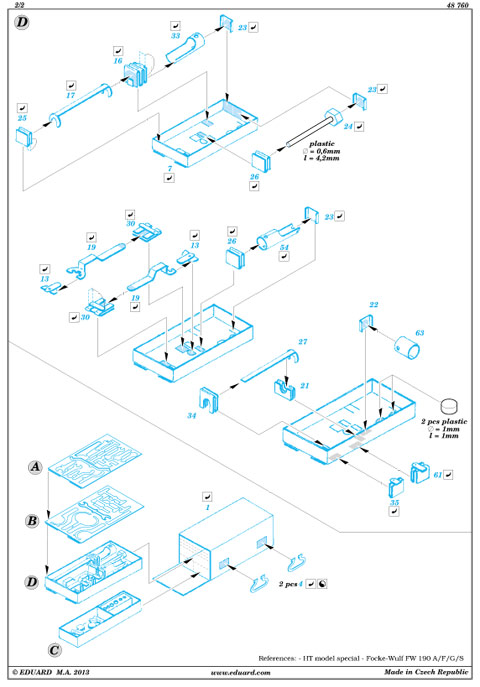 Eduard Ätzteile - Bf 109E tools and boxes