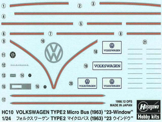 Der Decalbogen wurde sauber gedruckt.