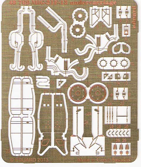 Eduard Ätzteile - MiG-21F-13 undercarriage