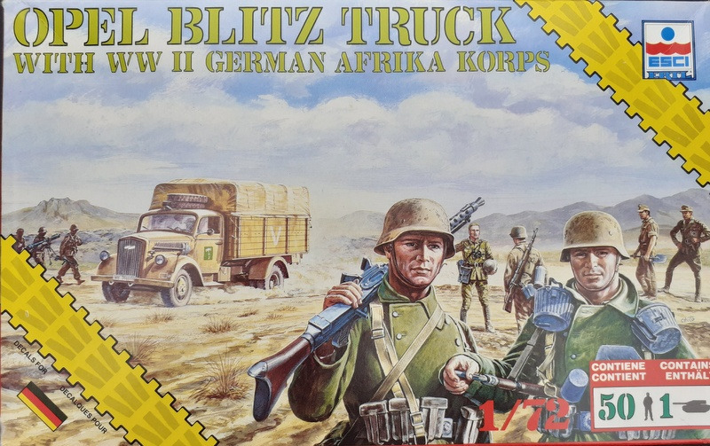 Esci - Opel Blitz Truck with WWII German Afrika Korps