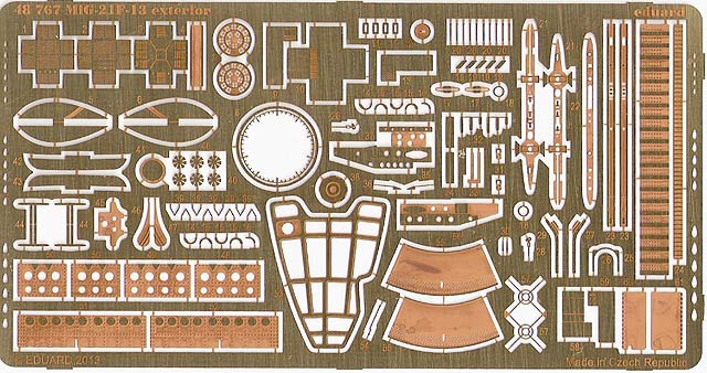 Eduard Ätzteile - MiG-21F-13 exterior