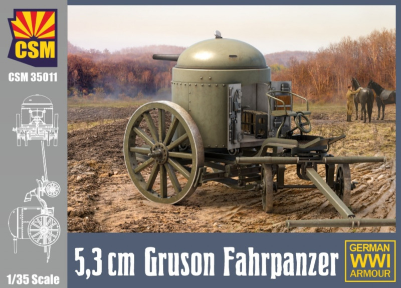 Copper State Models - 5,7cm Gruson Fahrpanzer
