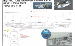 Ätzteile für Typ VII C bzw. U 96 „Das Boot“ von Revell