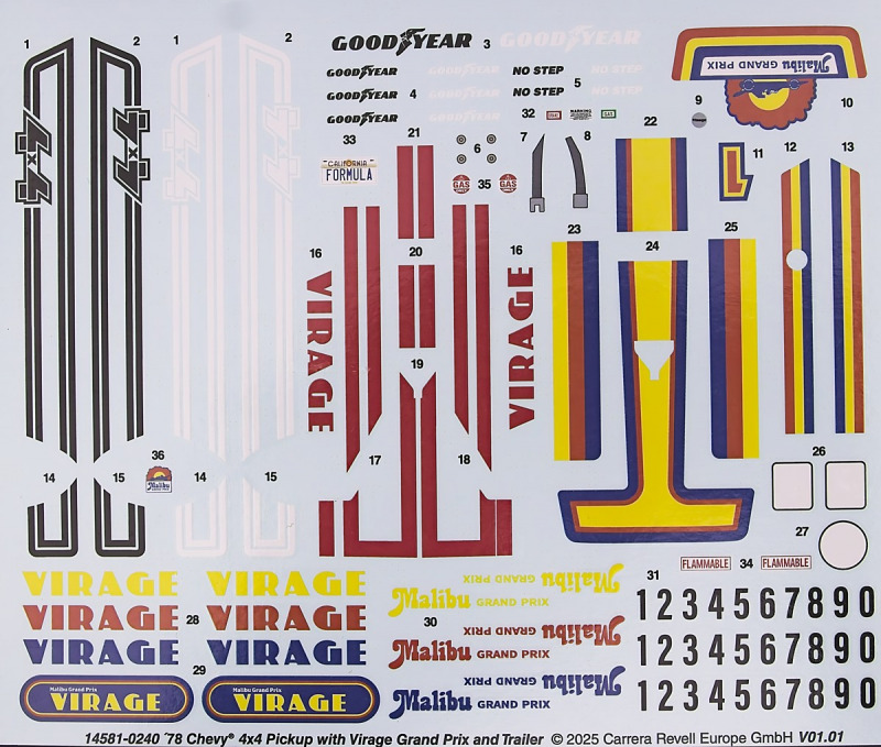 Revell - ´78 Chevy 4x4 Pickup with Malibu GP Virage & Trailer