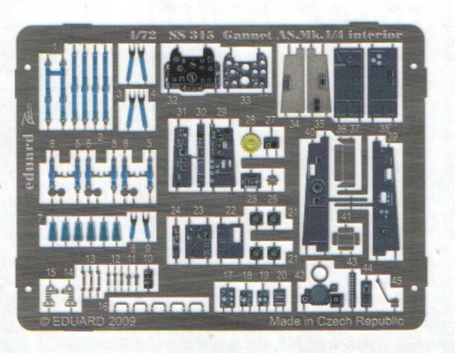 Eduard Ätzteile - Gannet AS.Mk. 1/4 interior S.A.