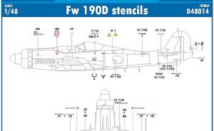 Fw 190D stencils