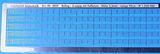 Saemann-Aetztechnik - Relings im Maßstab 1:350 - 1:400