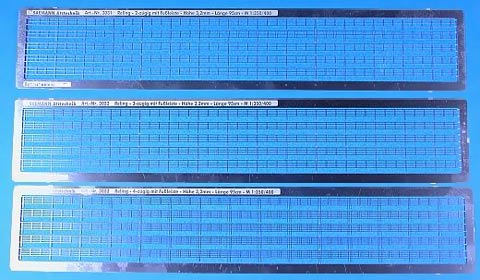Saemann-Aetztechnik - Relings im Maßstab 1:350 - 1:400