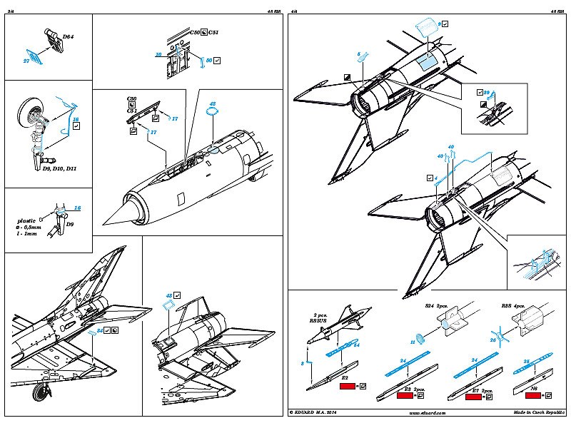 Eduard Ätzteile - MiG-21PF