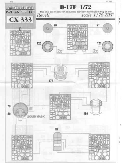 Eduard Mask - B-17F Mask