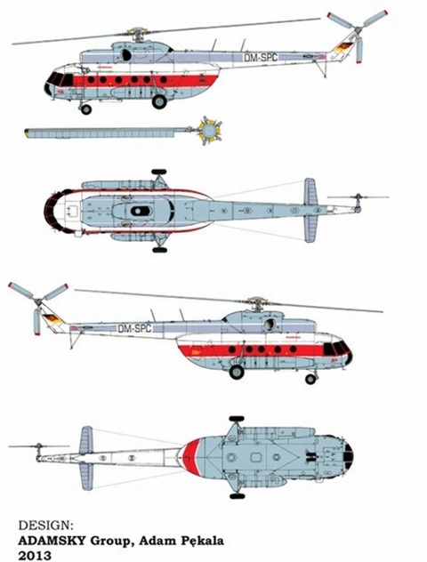 LimaOscar Decals - Mil Mi-8T Interflug/Berliner Spezial Flug