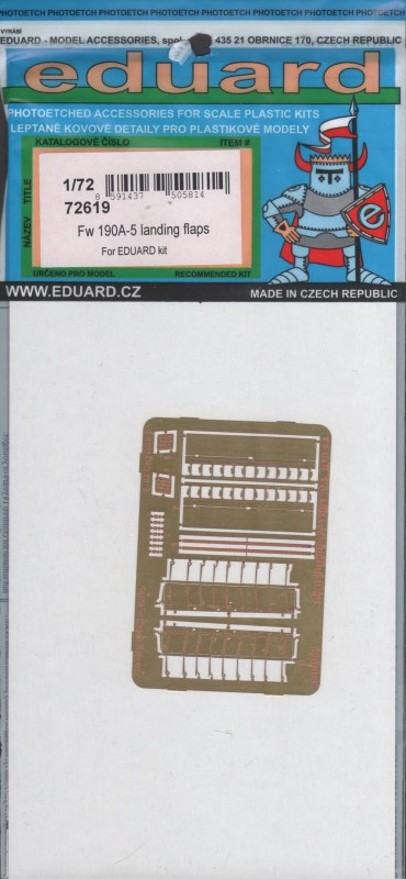Eduard Ätzteile - Fw 190A-5 landing flaps