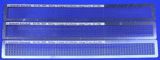 Saemann-Aetztechnik - Relings für Schiffe in 1:700