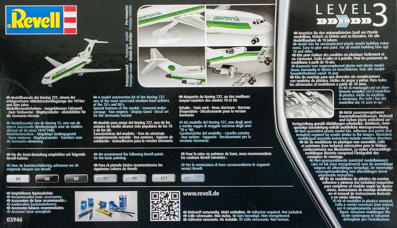 Revell - Boeing 727-100 Germania