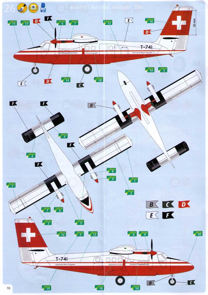 Revell - DHC-6 Twin Otter Swisstopo