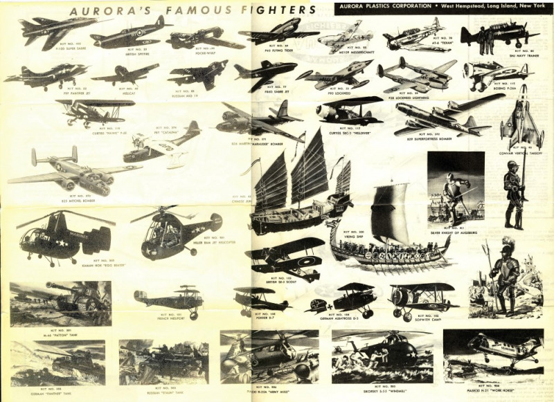 Die Rückseite der Bauanleitung wirbt für andere Kits, Dschunke und Ritter inclusive...