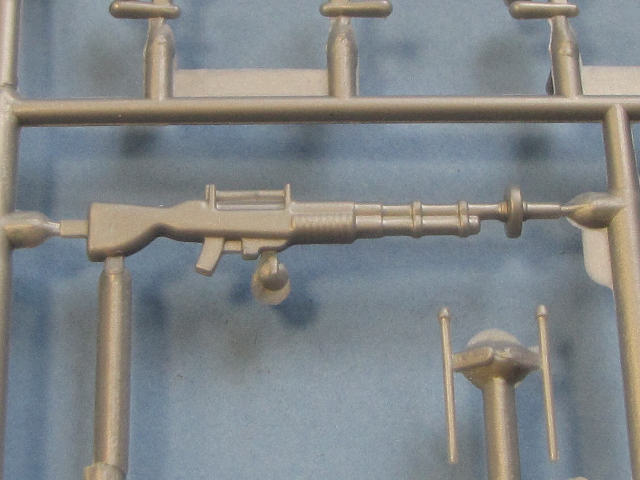 Eines der Lasergewehre in Nahaufnahme