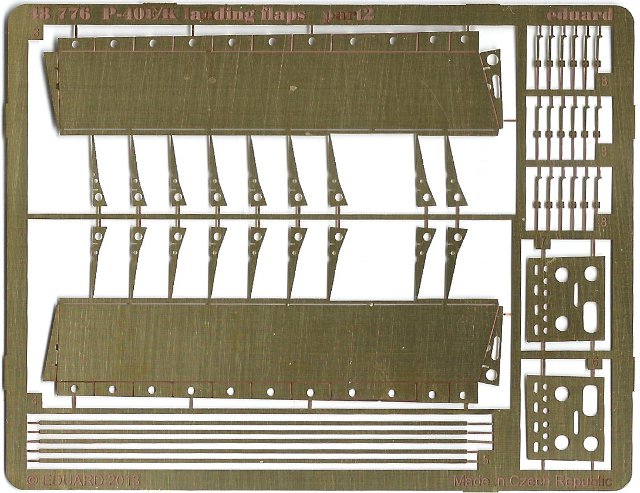 Eduard Ätzteile - P-40E/K landing flaps