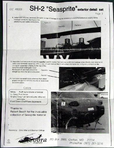 Cobra Company - Kaman SH-2 Seasprite Exterior Detail Set