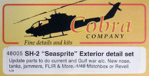 Cobra Company - Kaman SH-2 Seasprite Exterior Detail Set