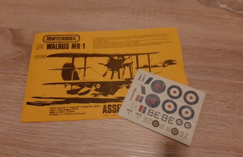 Matchbox - Supermarine Walrus Mk. I