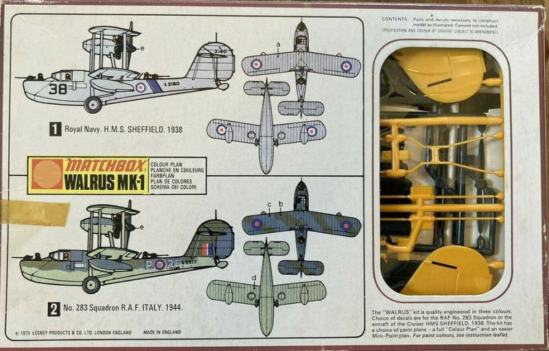 Matchbox - Supermarine Walrus Mk. I