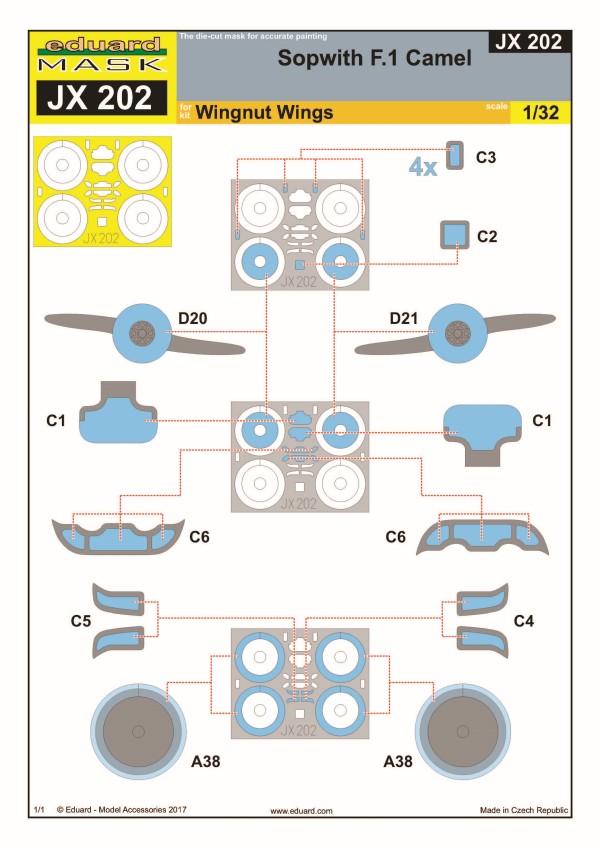 Eduard Ätzteile - Sopwith F.1 Camel