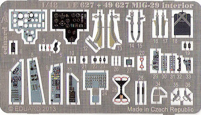 Eduard Ätzteile - MiG-29 interior S.A.