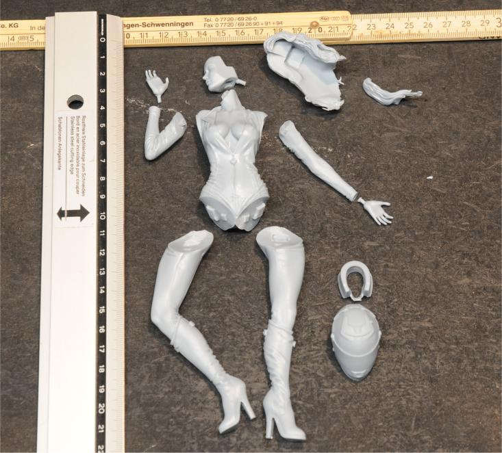 Stehende und sitzende Motorradfahrerinnen - Female Bikers