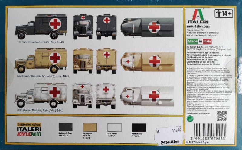 Italeri - Kfz. 305 Ambulance  