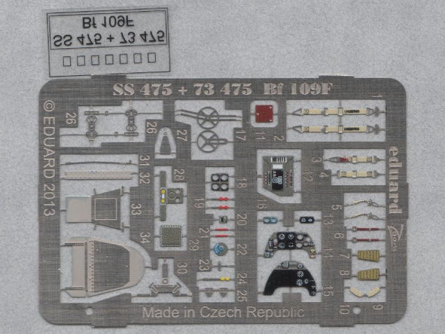 Eduard Ätzteile - Bf 109F S.A.