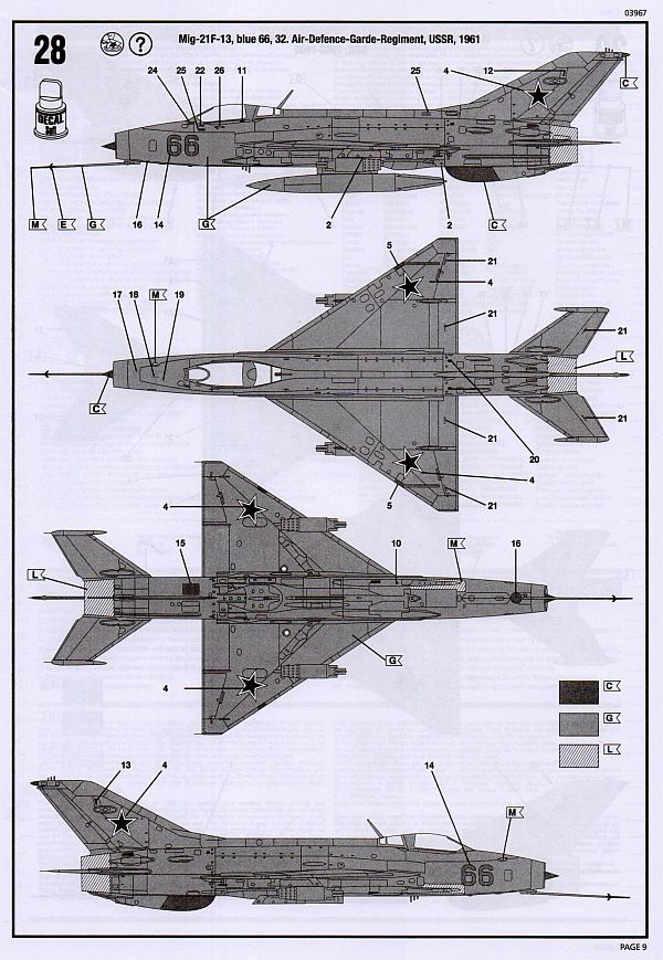 Revell - MiG-21 F-13 Fishbed C