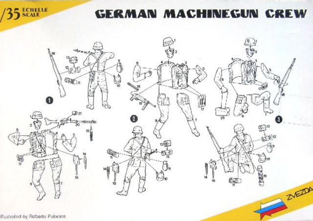 Zvezda - German Machinegun Crew