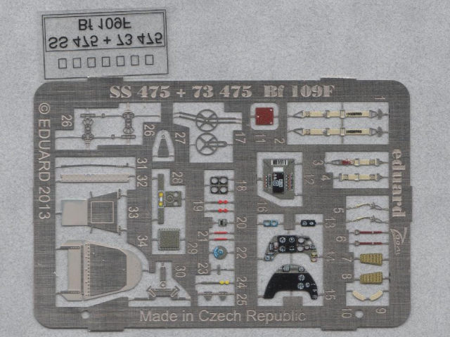 Eduard Ätzteile - Bf 109F S.A. 