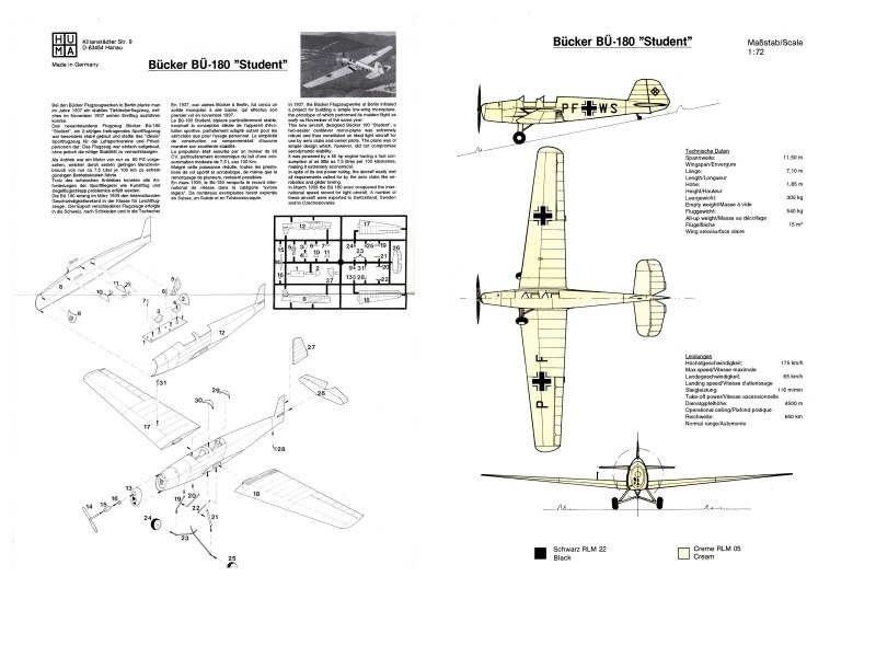 Huma - Bücker Bü 180 "Student"