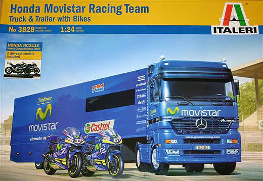 Italeri - Honda Moviestar Racing Team 2004 T6T with Bike