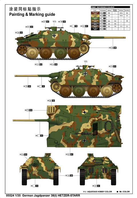 Trumpeter - German Jagdpanzer 38(t) Hetzer-Starr