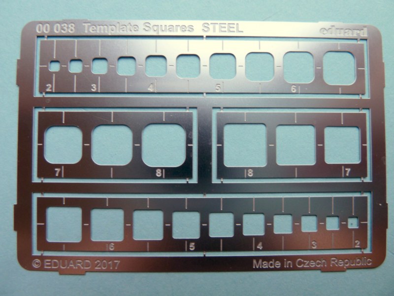 Eduard Ätzteile - Templates Squares STEEL