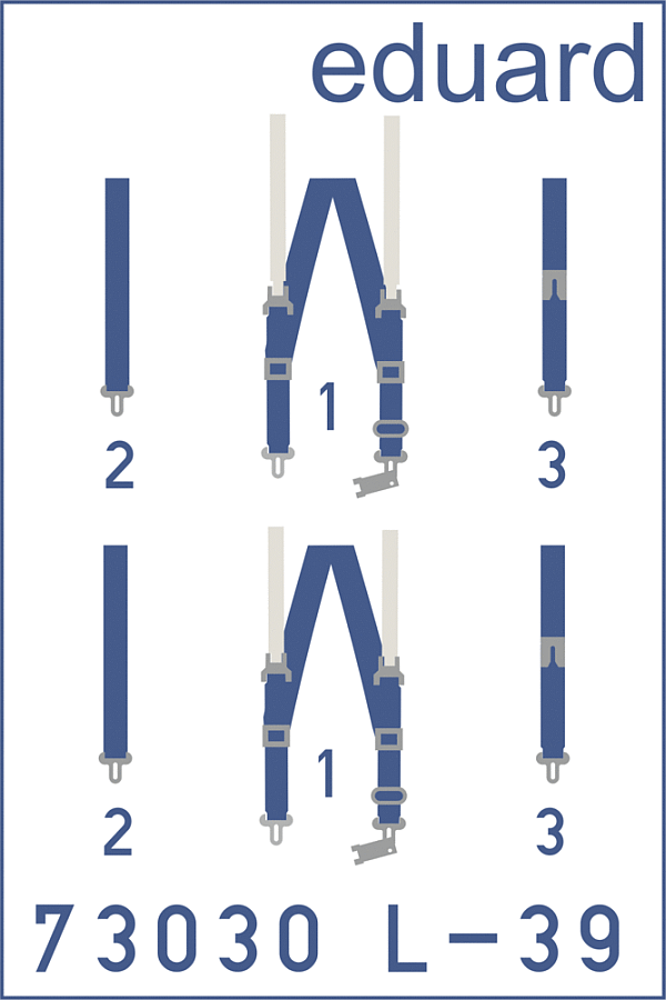 Eduard Ätzteile - L-39 seatbelts Superfabric