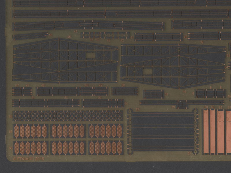 Eduard Ätzteile - HMS King George V cranes & railings