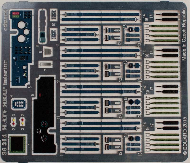 Eduard Ätzteile - M-ATV MRAP interior S.A.