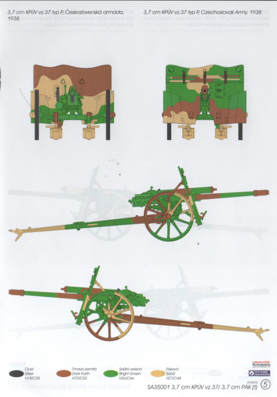 3,7 cm KPÚV vz.37 / 3,7 cm PAK 37(t), Special Armour Nr. SA35001