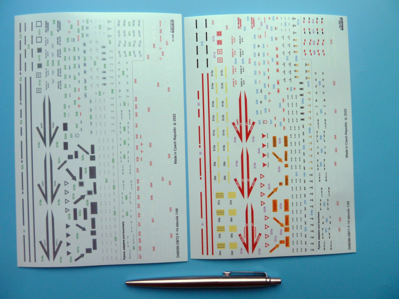 Eduard - Eduard Decals F-14 stencils 