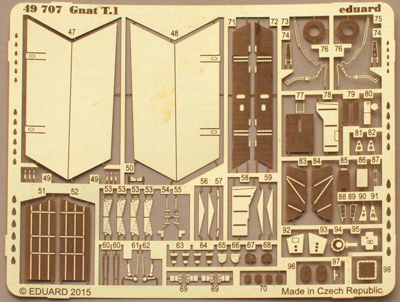 Eduard Ätzteile - Gnat T.1 S.A.